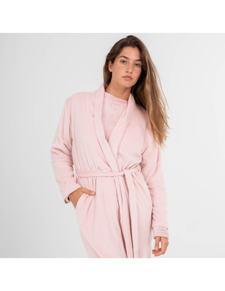 Bata terciopelo super soft lisa batas-mujer