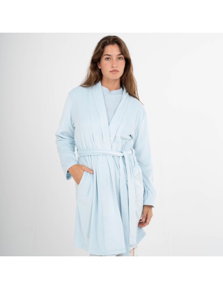 Bata terciopelo super soft lisa batas-mujer