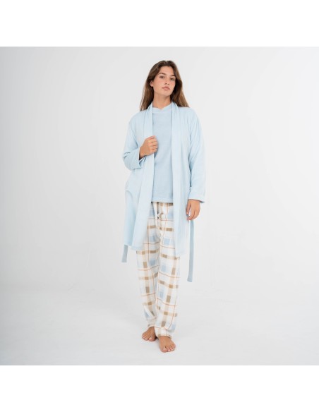 Bata terciopelo super soft lisa batas-mujer