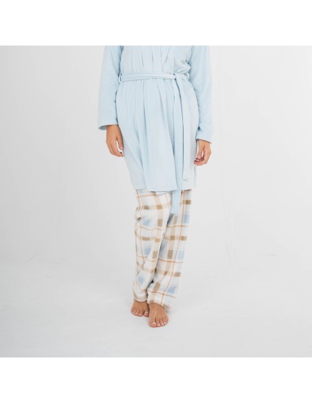 Bata terciopelo super soft lisa batas-mujer