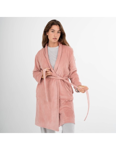Bata terciopelo super soft lisa batas-mujer