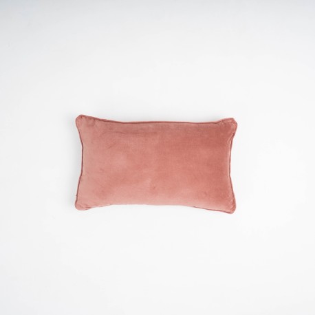 Cojín rectangular 30x50 terciopelo algodón liso - funda + relleno cojines