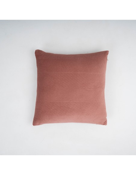 Cojín cuadrante terciopelo algodón Hungria liso 50x50 - funda + relleno cojines-decorativos