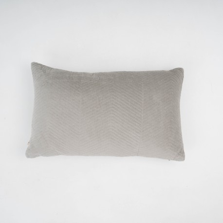 Cojín rectangular terciopelo algodón Hungria liso - funda + relleno cojines-rectangulares