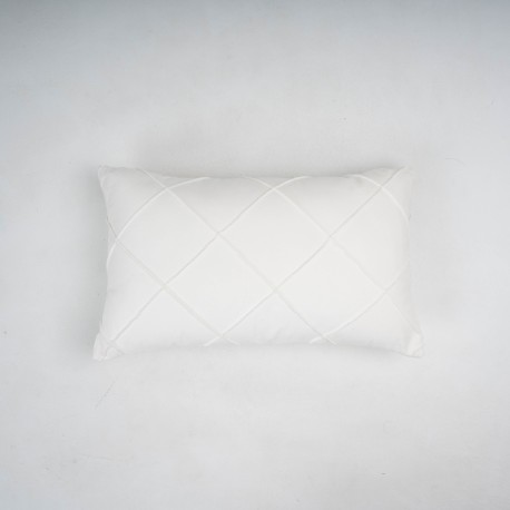 Cojín rectangular terciopelo algodón Rombo liso - funda + relleno cojines-rectangulares