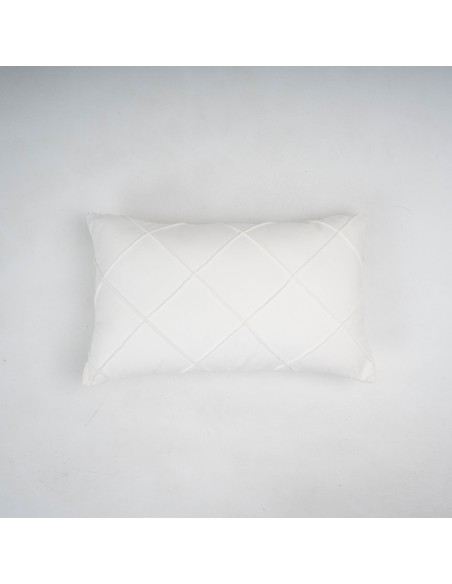 Cojín rectangular terciopelo algodón Rombo liso - funda + relleno cojines-rectangulares