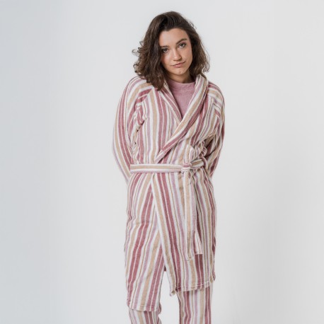 Bata coral Raya Calendula rosa batas-mujer