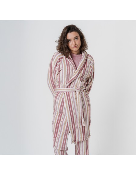 Bata coral Raya Calendula rosa batas-mujer