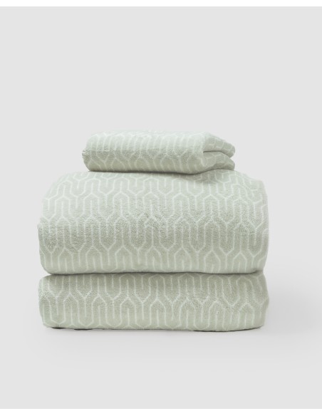 Juego de sábanas coralina Yolanda verde sabanas-de-terciopelo-y-coralina