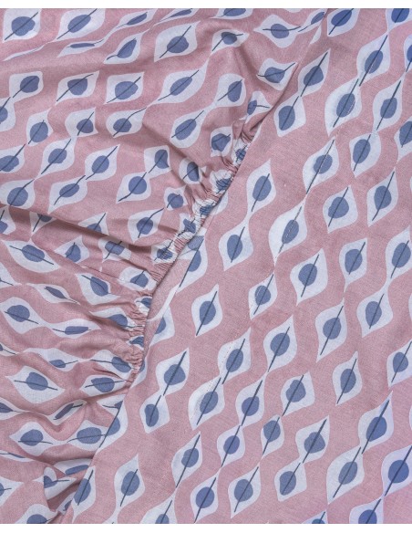 Juego de sábanas algodón Concha malva sabanas-de-algodon-100