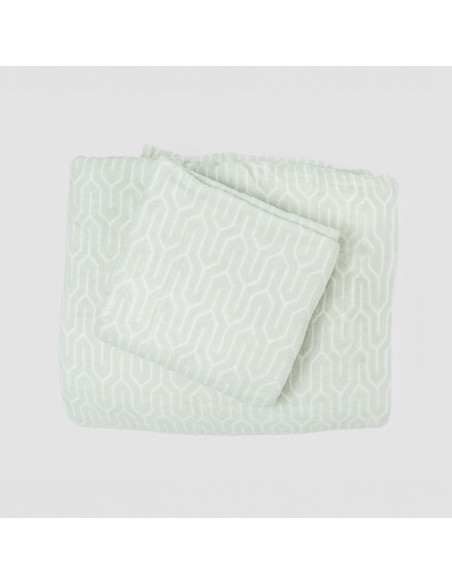 Juego de sábanas coralina Yolanda verde sabanas-de-terciopelo-y-coralina