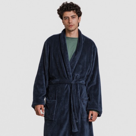 Bata coral hombre lisa batas-hombre