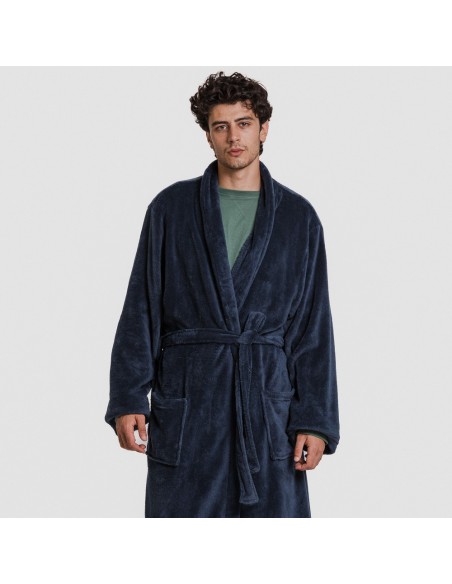 Bata coral hombre lisa batas-hombre