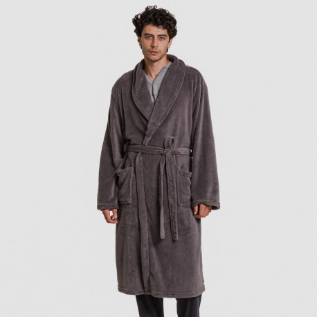 Bata coral hombre lisa batas-hombre