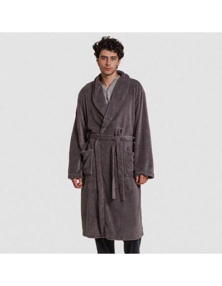 Bata coral hombre lisa batas-hombre