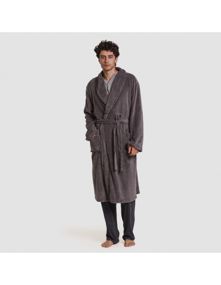 Bata coral hombre lisa batas-hombre