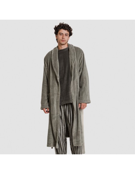 Bata coral hombre lisa batas-hombre