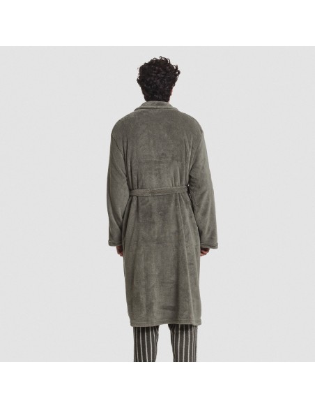 Bata coral hombre lisa batas-hombre