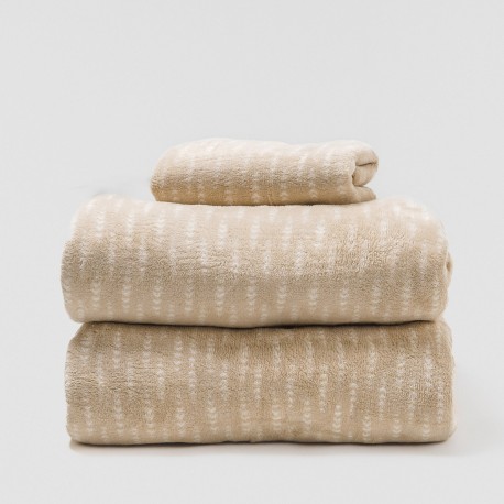 Juego de sábanas coralina Espiga topo sabanas-de-terciopelo-y-coralina