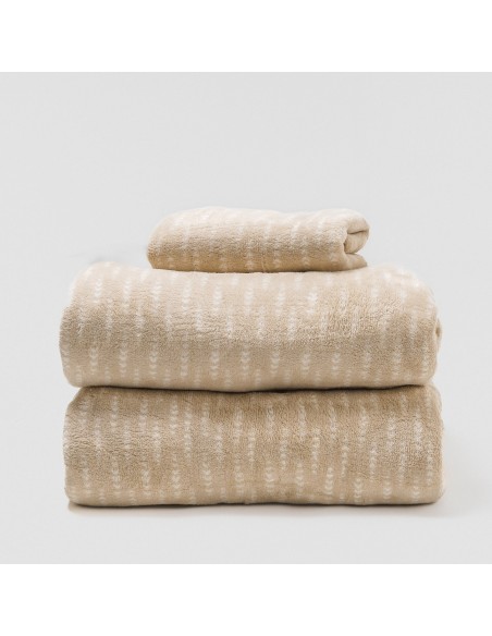 Juego de sábanas coralina Espiga topo sabanas-de-terciopelo-y-coralina