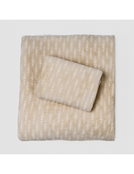 Juego de sábanas coralina Espiga topo sabanas-de-terciopelo-y-coralina