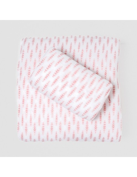 Juego de sábanas coralina Espiga rosa sabanas-de-terciopelo-y-coralina